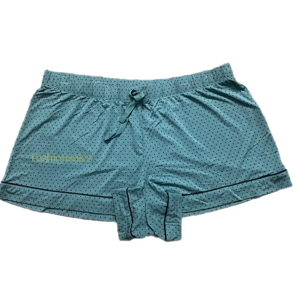 Victoria’s Secret Supersoft Modal allover dots elastic waistband  Shorts Teal XL